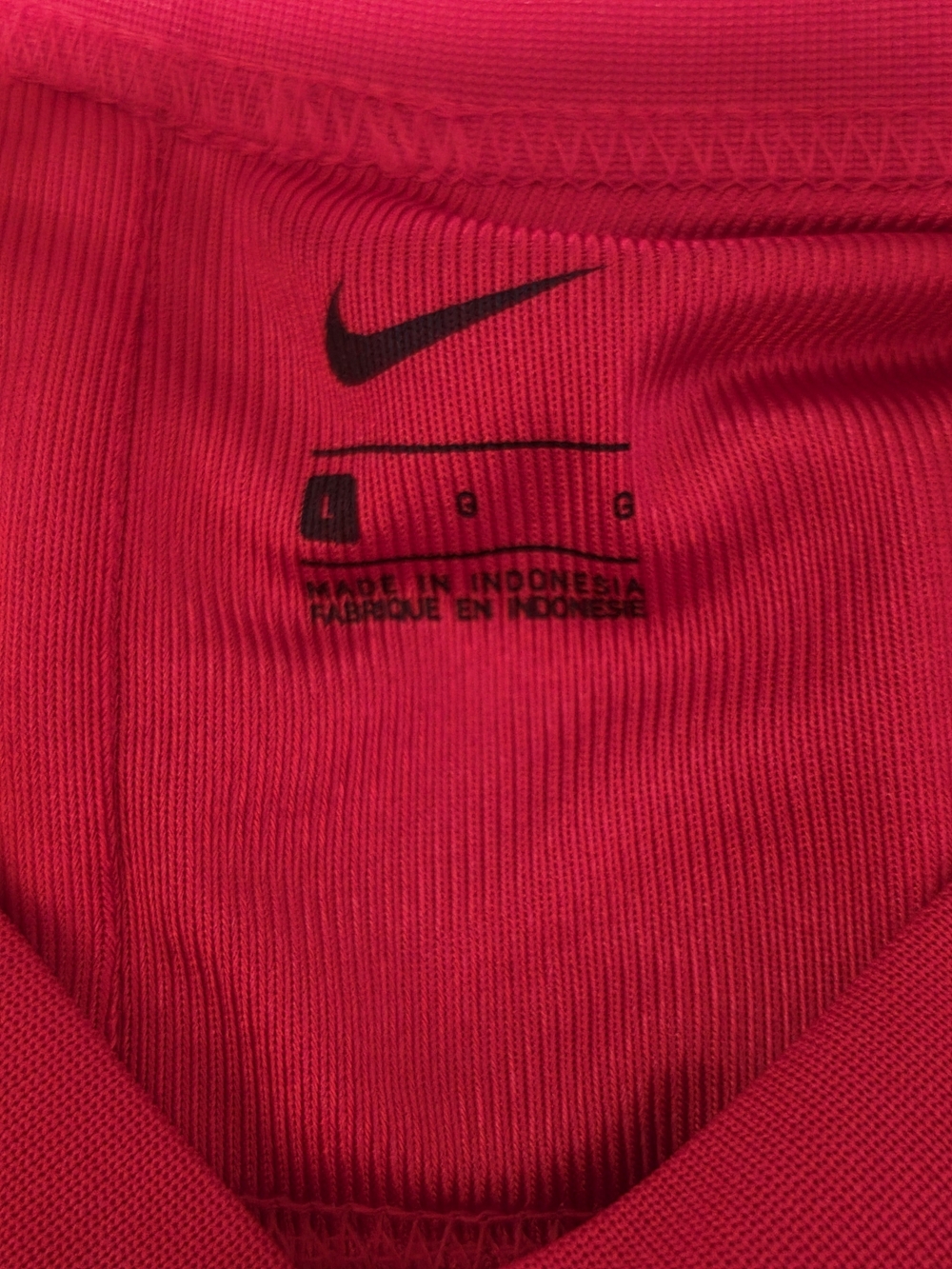 Nike Bright Red Performance Practice Jersey with Black Swoosh - Picture 2 of 4